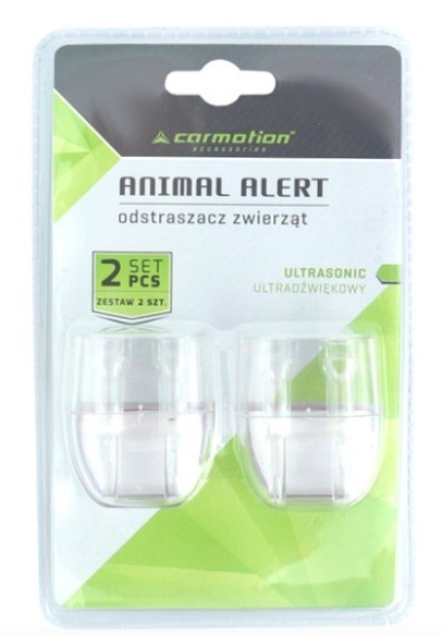 Ultradźwiękowy odstraszacz zwierząt Carmotion – przezroczysty
