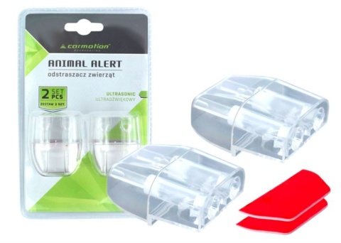 Ultradźwiękowy odstraszacz zwierząt Carmotion – przezroczysty