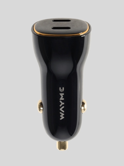 WAYME Ładowarka Samochodowa 12/24V 60W 2x USB-C PD/PPS – czarna