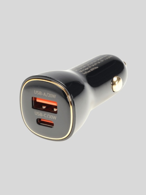 WAYME Ładowarka Samochodowa 12/24V 60W USB-C PD/PPS/QC3.0 – czarna